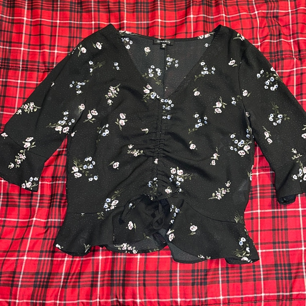Dynamite Floral Blouse